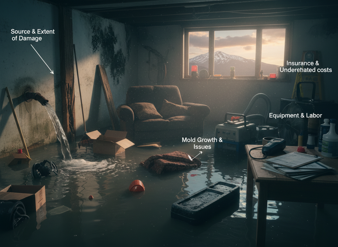 Factors Affecting Water Damage Repair Costs in Sugarloaf