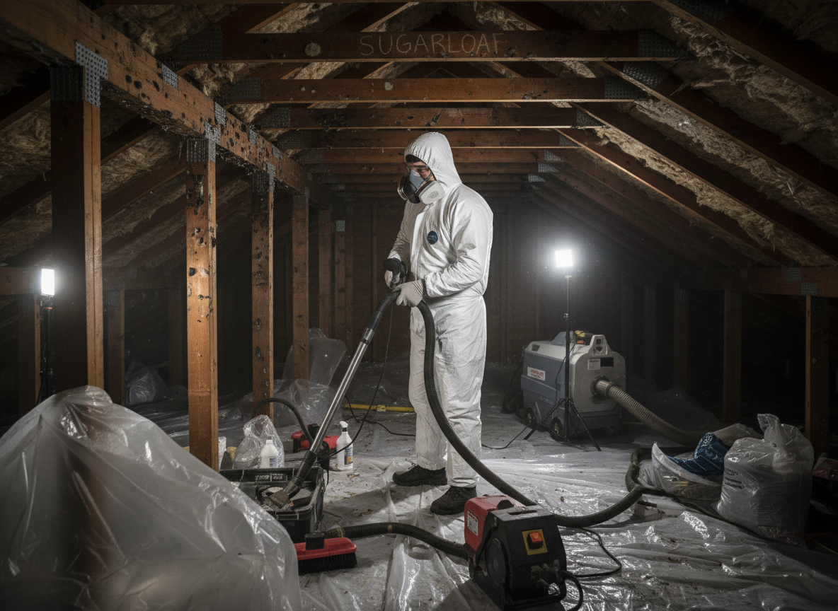 Attic Mold Remediation in Sugarloaf, CA
